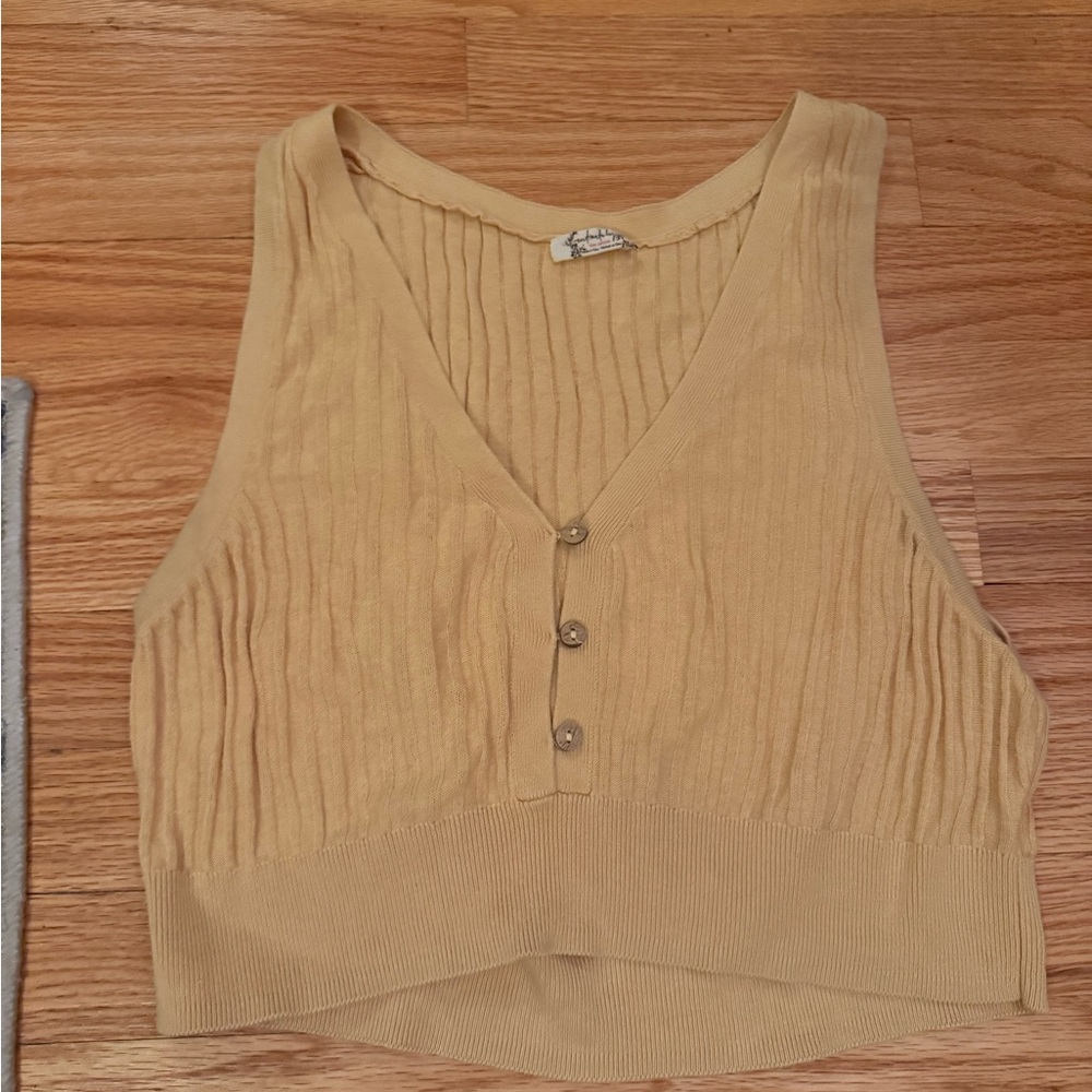 Free People Saturday Morning Crop Top
